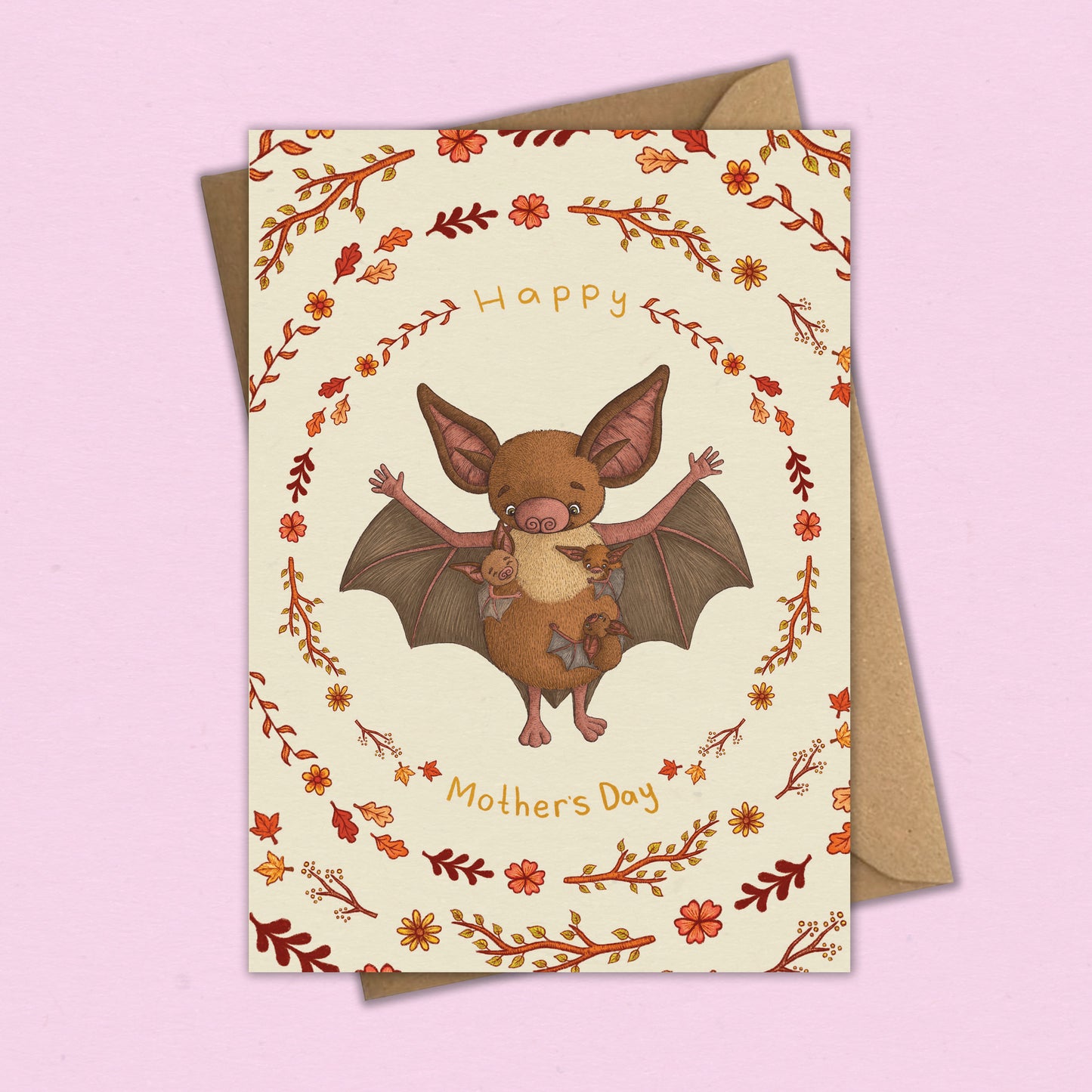 Bat Mothers Day Card